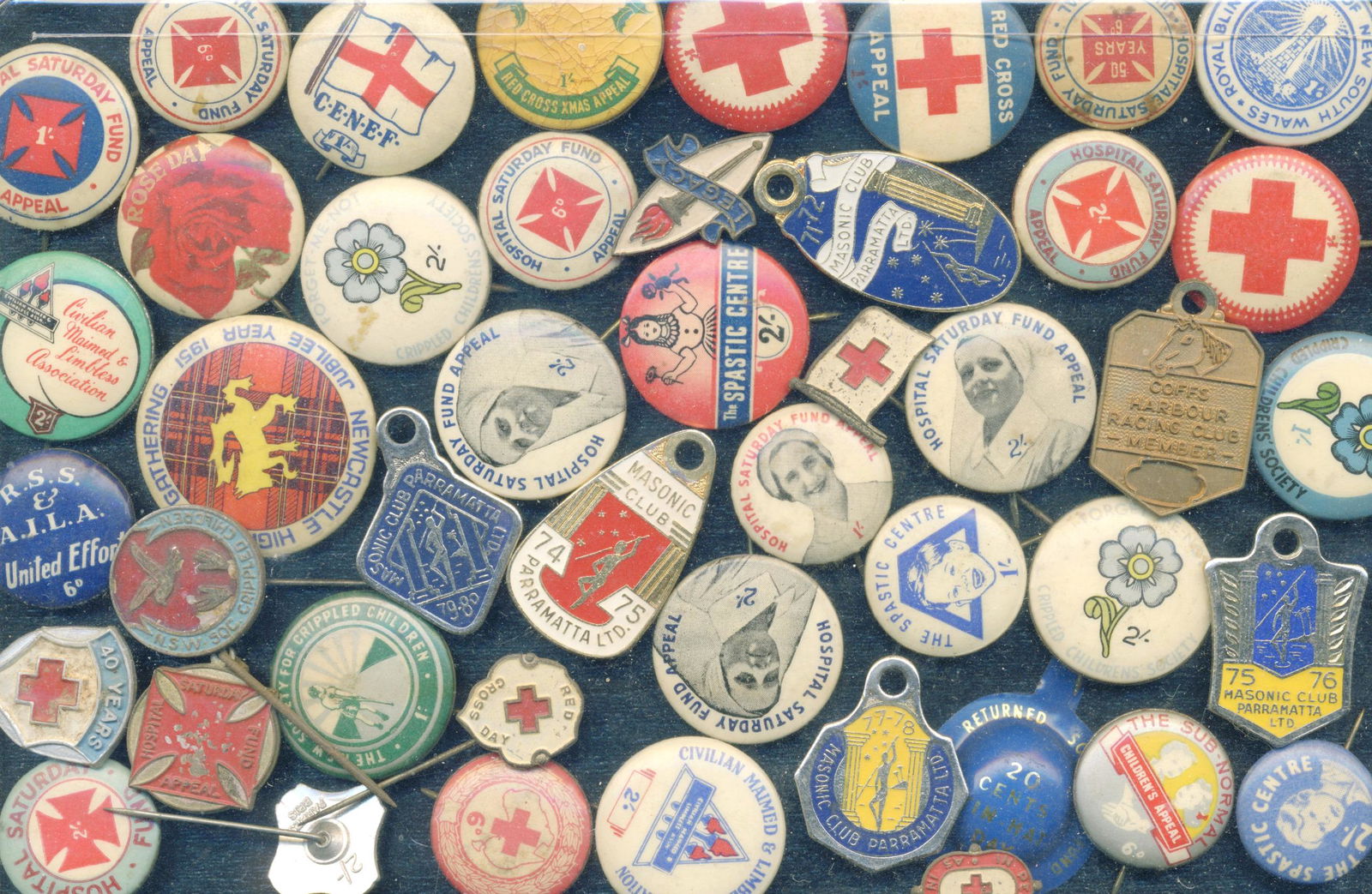 Early Red Cross, Legacy Pins & Club Badges (1 of 3)