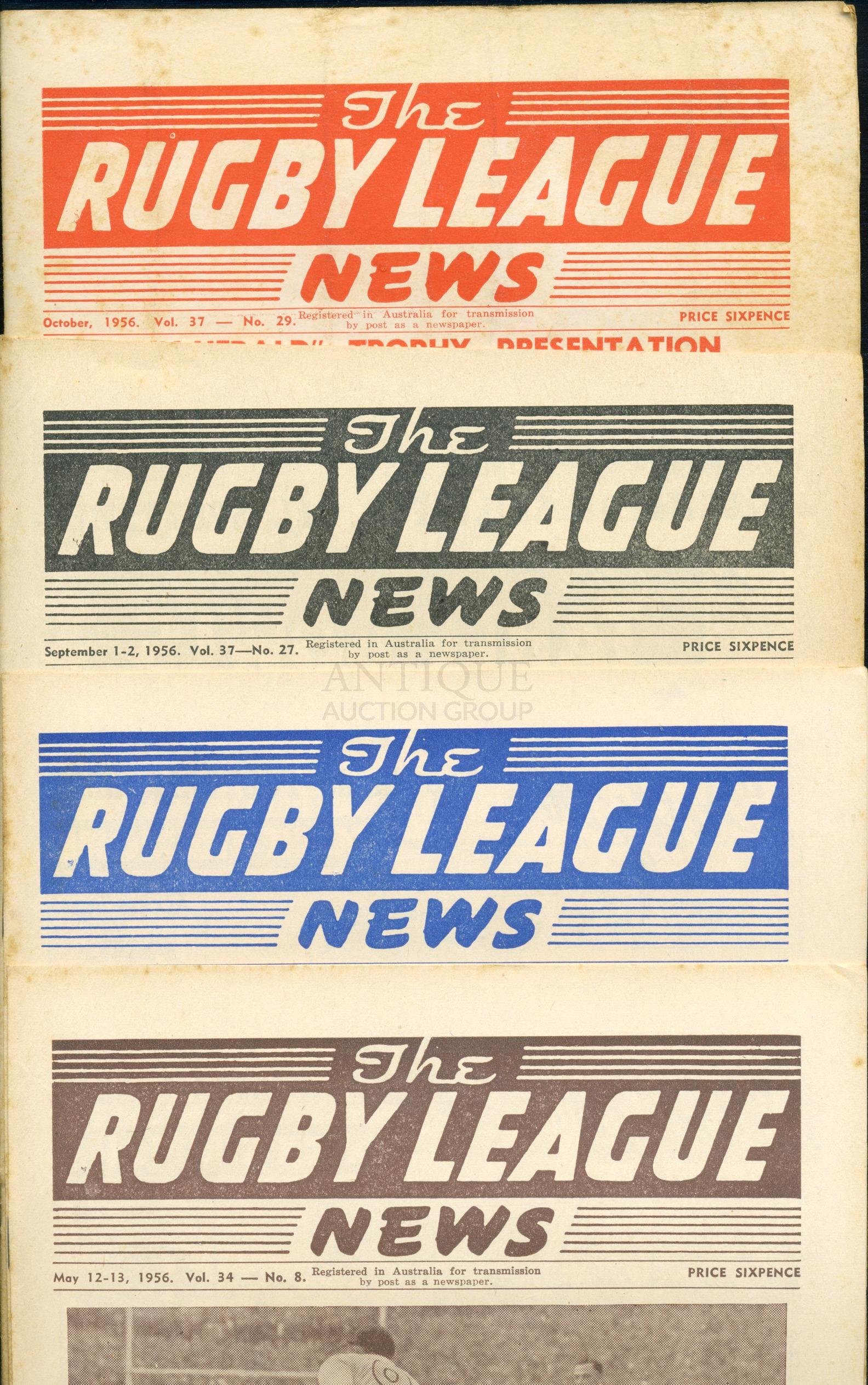 1956 Rugby Leaque News Magazines (8) (1 of 4)
