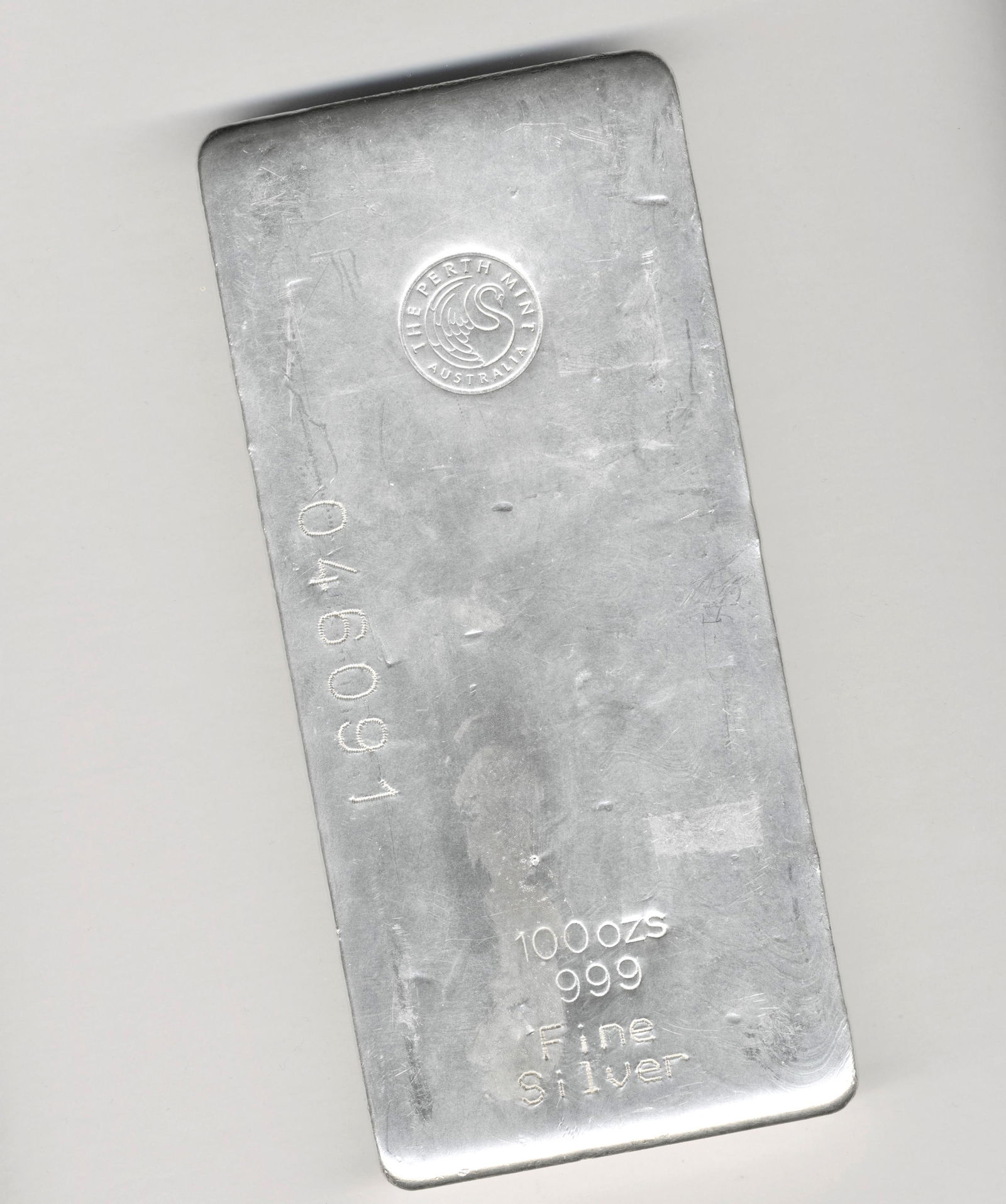 100 Troy OZ .999 Silver Bullion Bar - The Perth Mint (1 of 4)