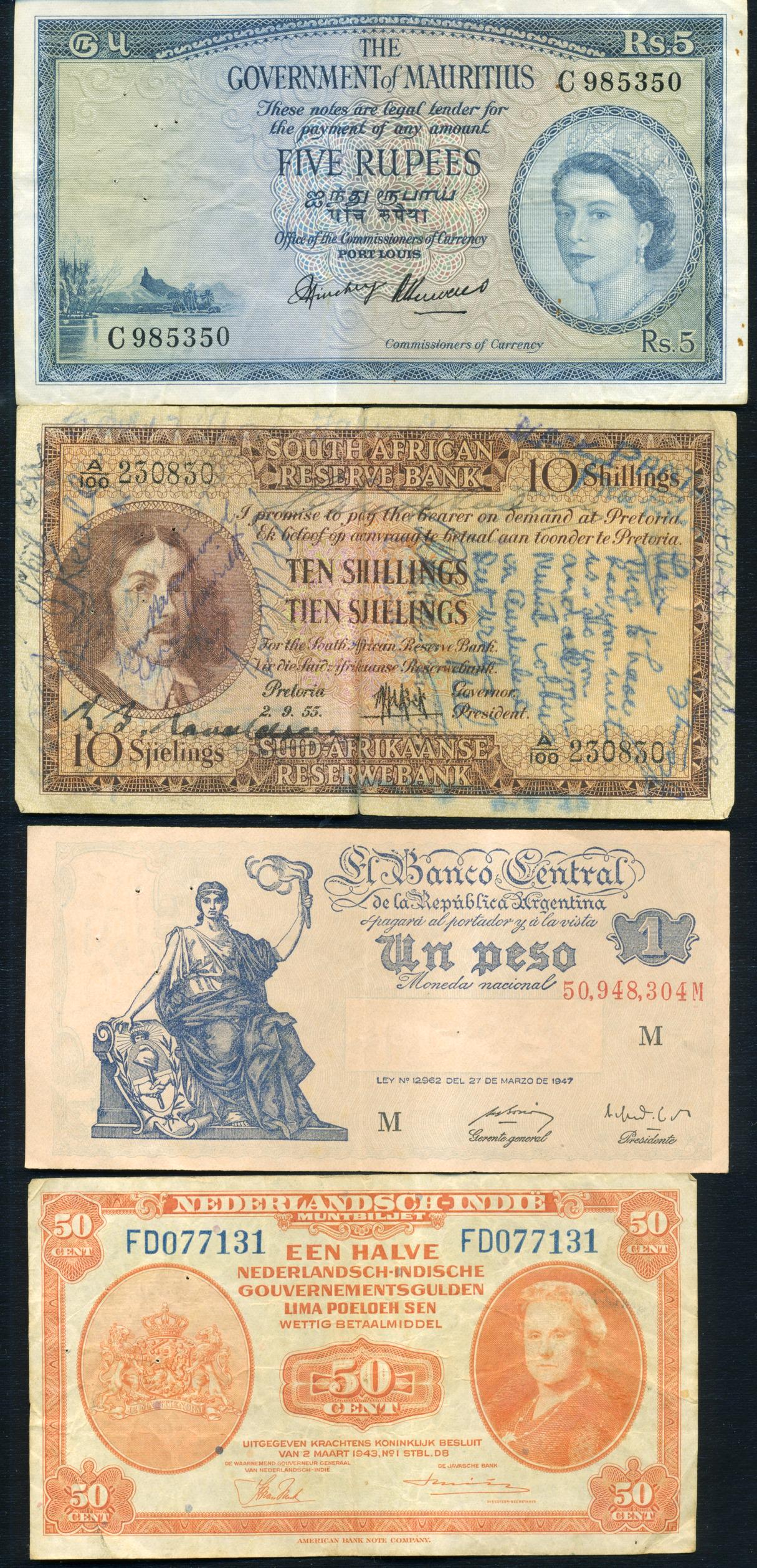 1940s - 1950s World Banknotes (4) (1 of 2)