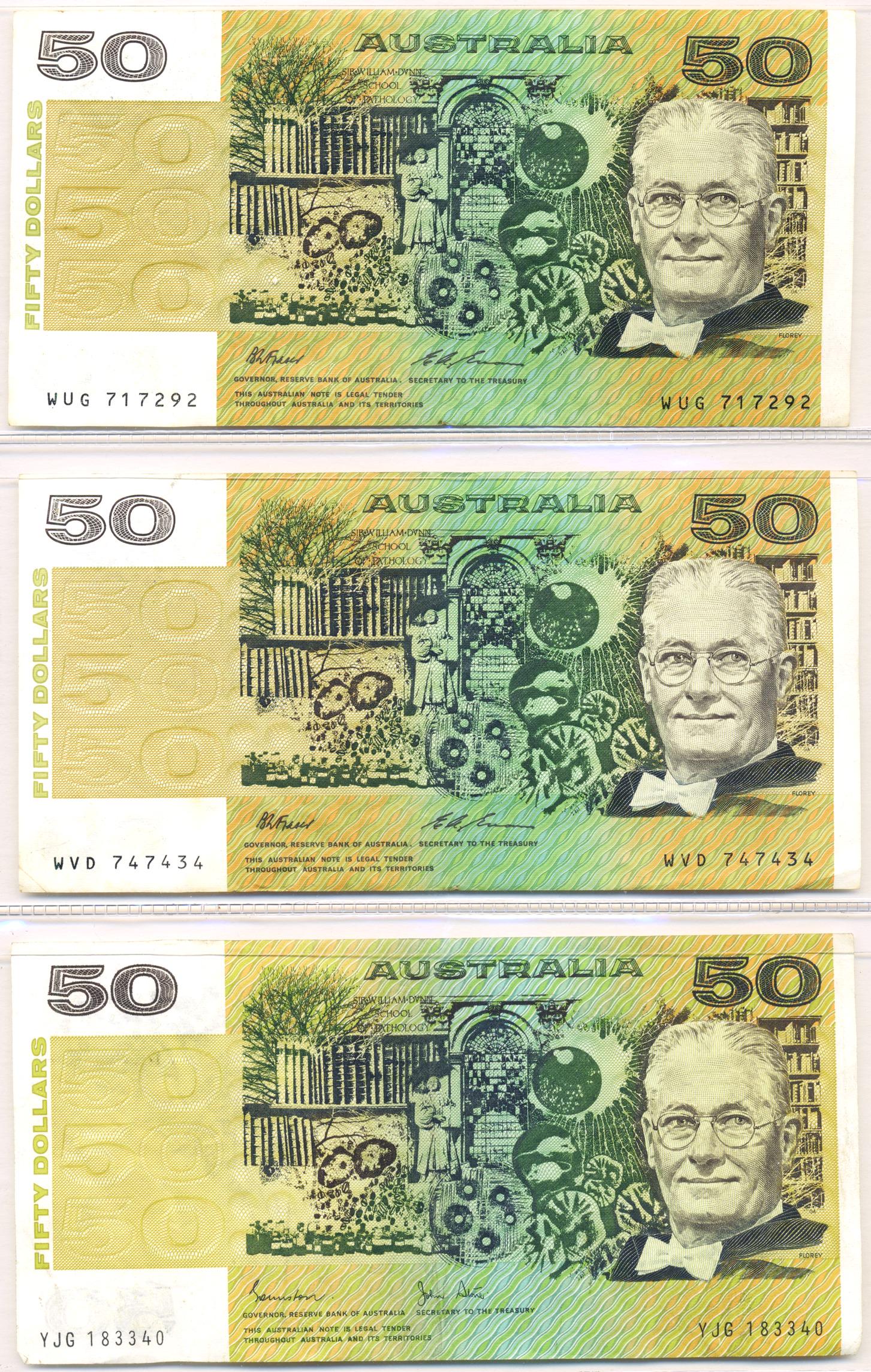 1980s Australian Paper Banknotes (3) (1 of 2)