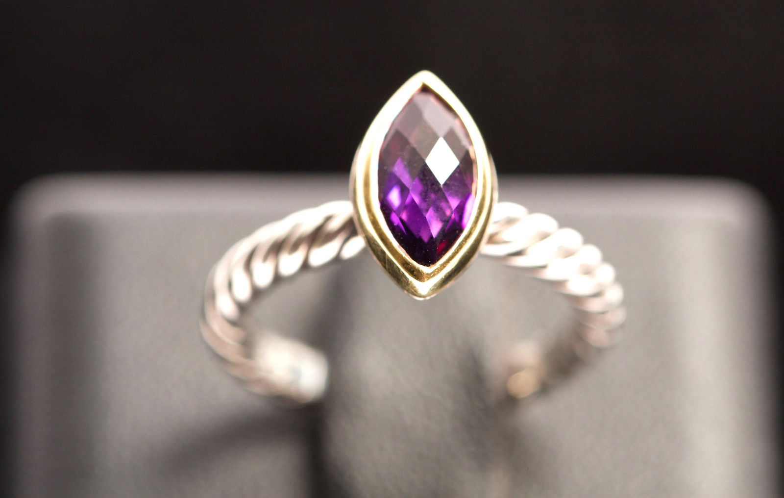 D. Yurman 18K Gold & Sterling Cocktail Ring with (1 of 5)