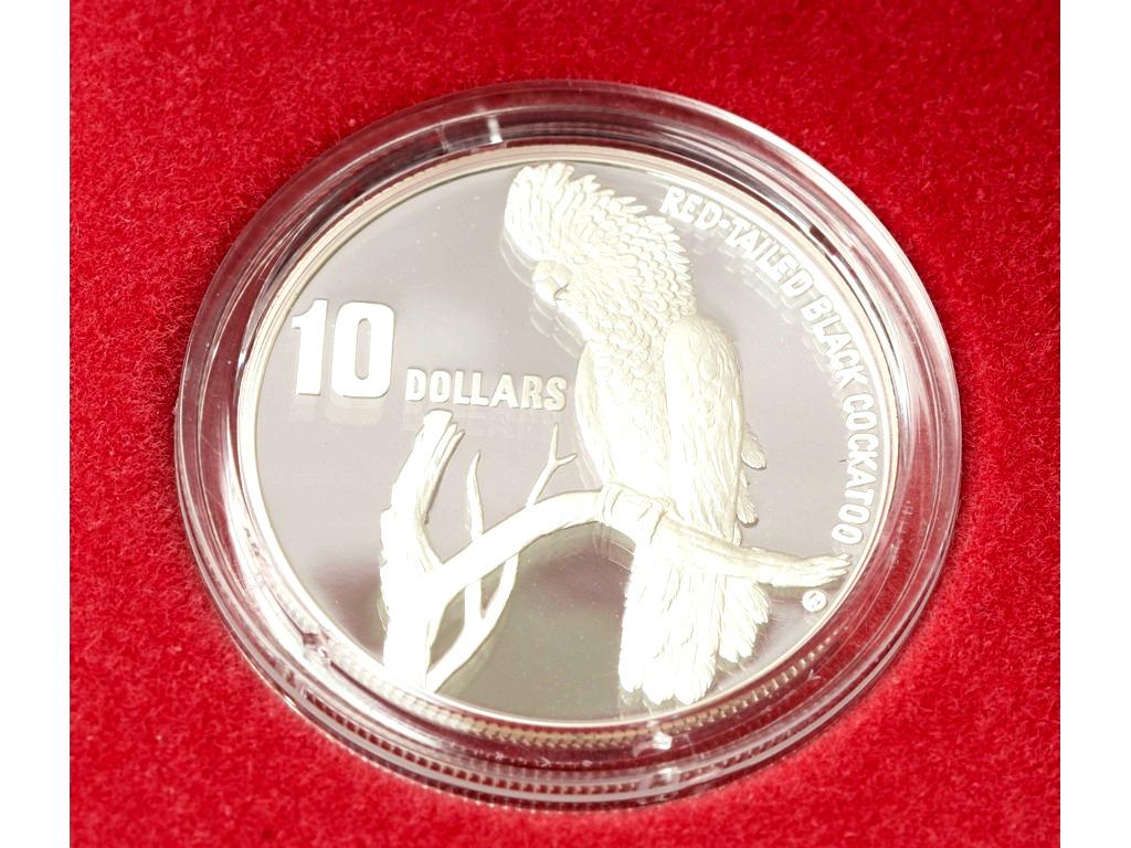 Australa's Endangered Species 1 OZ Coin: Red-Tailed Black Cockatoo Quantity: 1 Condition: Proof Coin Weight: 31g Materials: Silver Item location: NSW, Australia Shipping: In-house shipping available (+5%, see Payments a