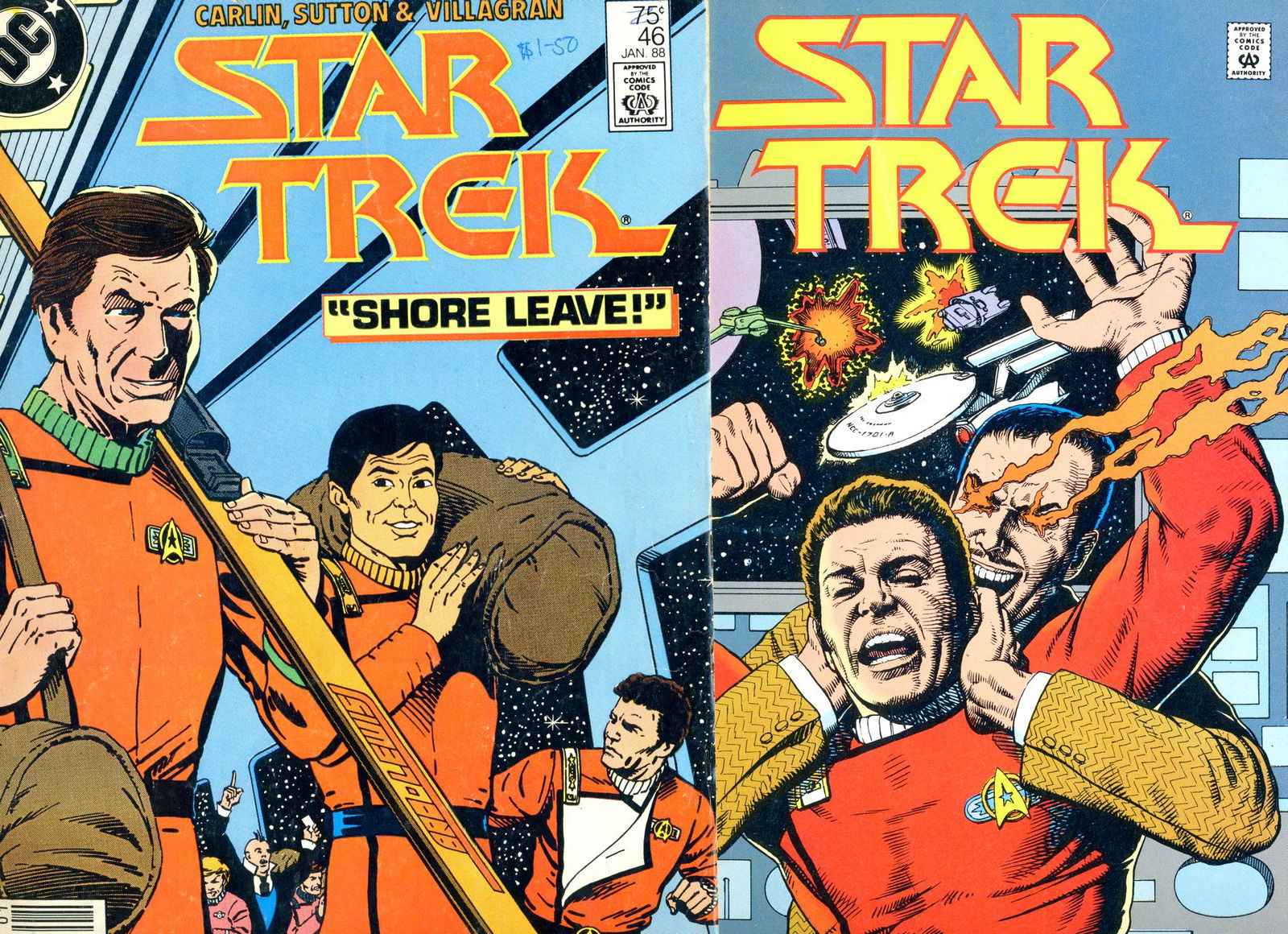 Six (6) Comics - Star Trek, Judge Dredd & Marvel Mix (1 of 3)