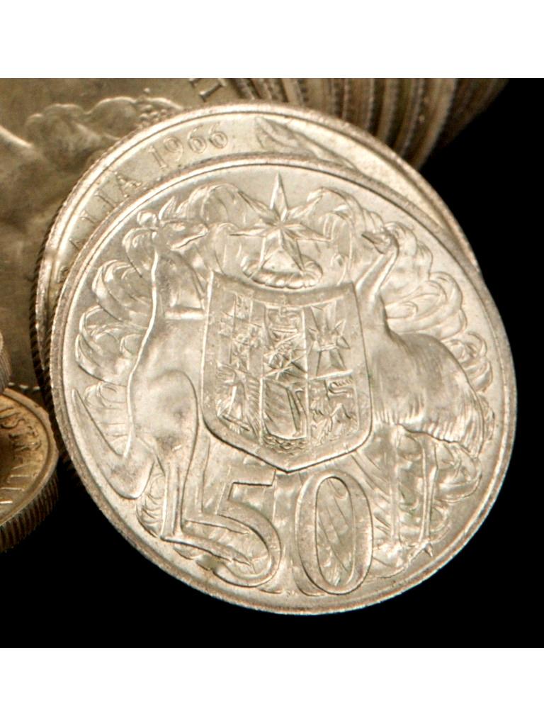 Eighty (80) 1966.Round 50-Cent Coins (80% Silver) (1 of 2)