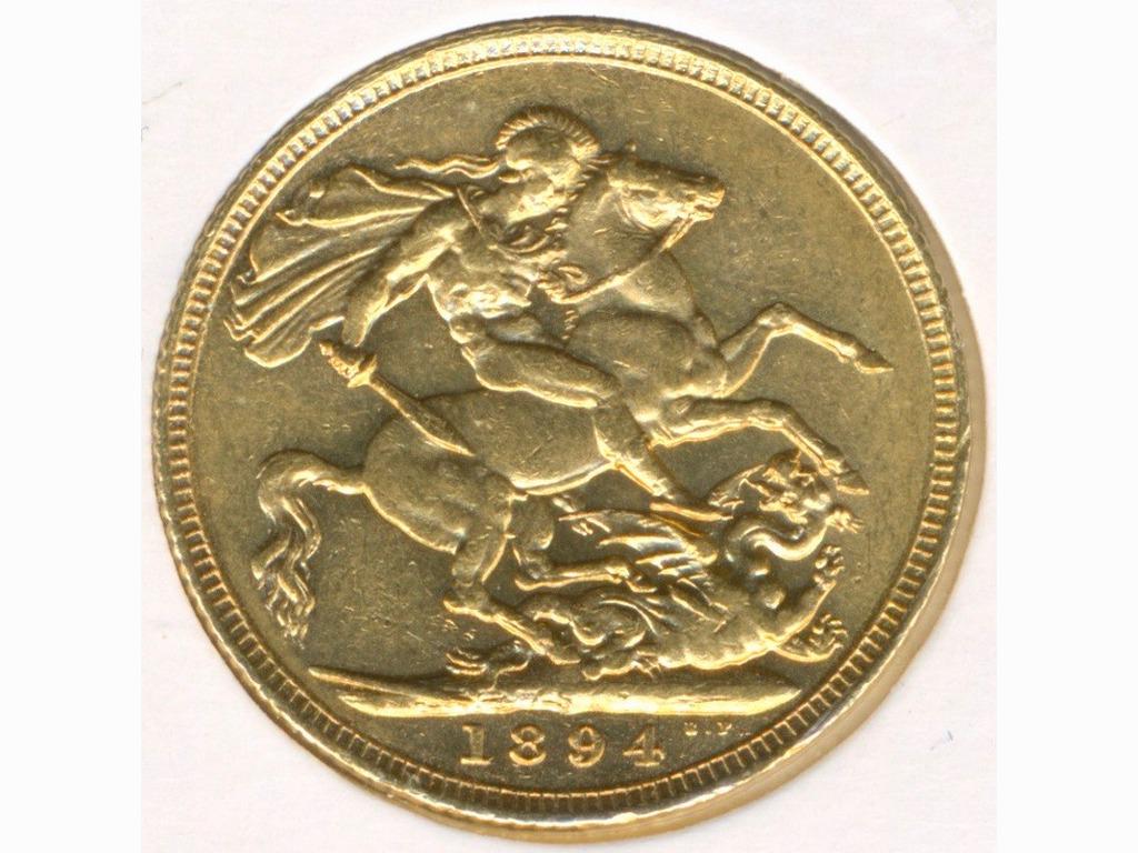 1894 Sydney Mint 22K Gold Full Sovereign: Full Sovereign, Weight 7.98 grams, Gold Purity 7.31 grams Quantity: 1 Condition: Extra Fine ConditionMaterials: 22k Gold Item location: NSW, Australia Shipping: In-house shipping availabl