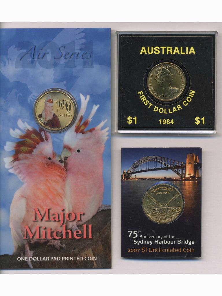 Three (3) One Dollar Coin Packs (Uncirculated) (1 of 2)
