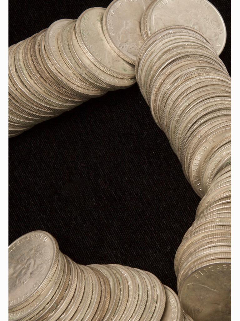 Eighty (80) 1966.Round 50-Cent Coins (80% Silver) (1 of 2)