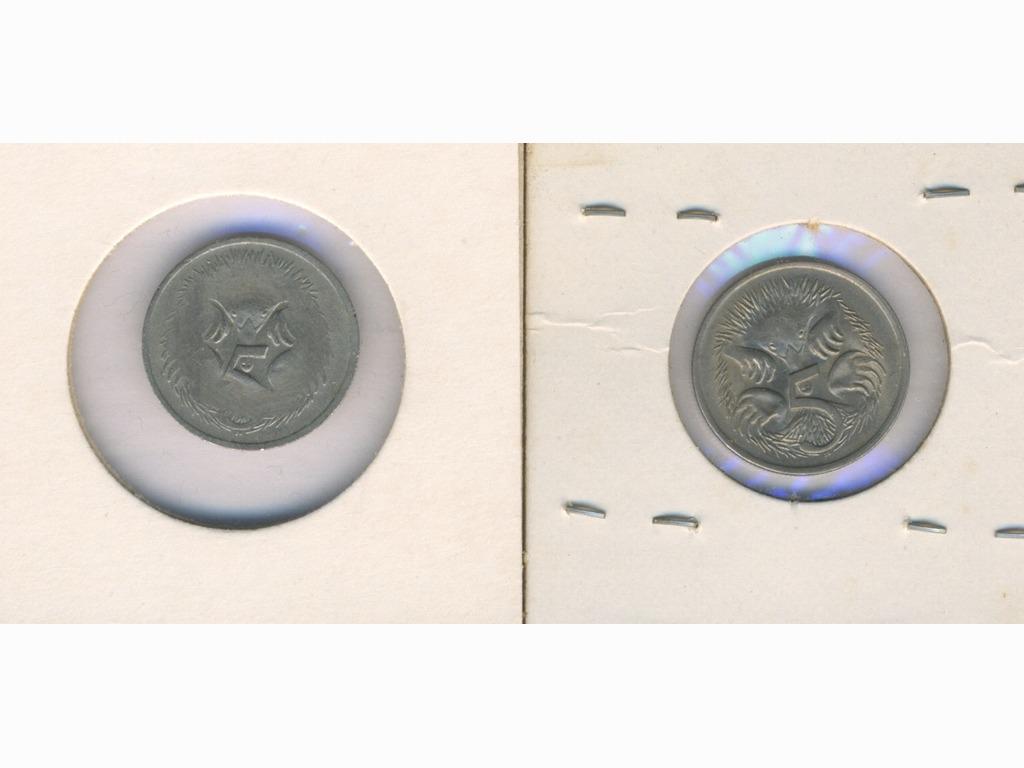 Two (2) Australian MINT ERROR Coins - 1976 and 1982 (1 of 2)