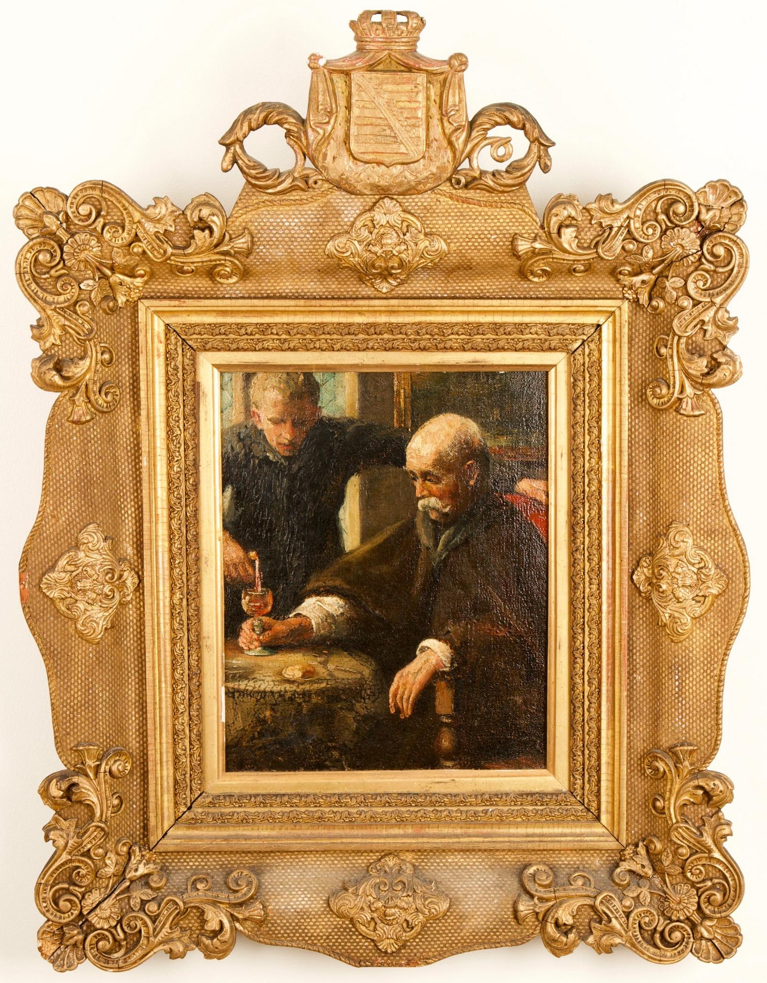 Masterful German School Painting on Canvas (1 of 4)