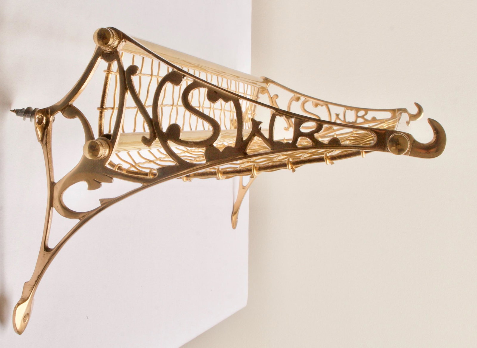 NSW RAILWAY Overhead Luggage Rack: Reproduction Quantity: 1 Condition: Good Condition Height: 25cm or approximately 9.84 inches Width: 70cm or approximately 27.56 inches Depth: 30cm or approximately 11.81 inches