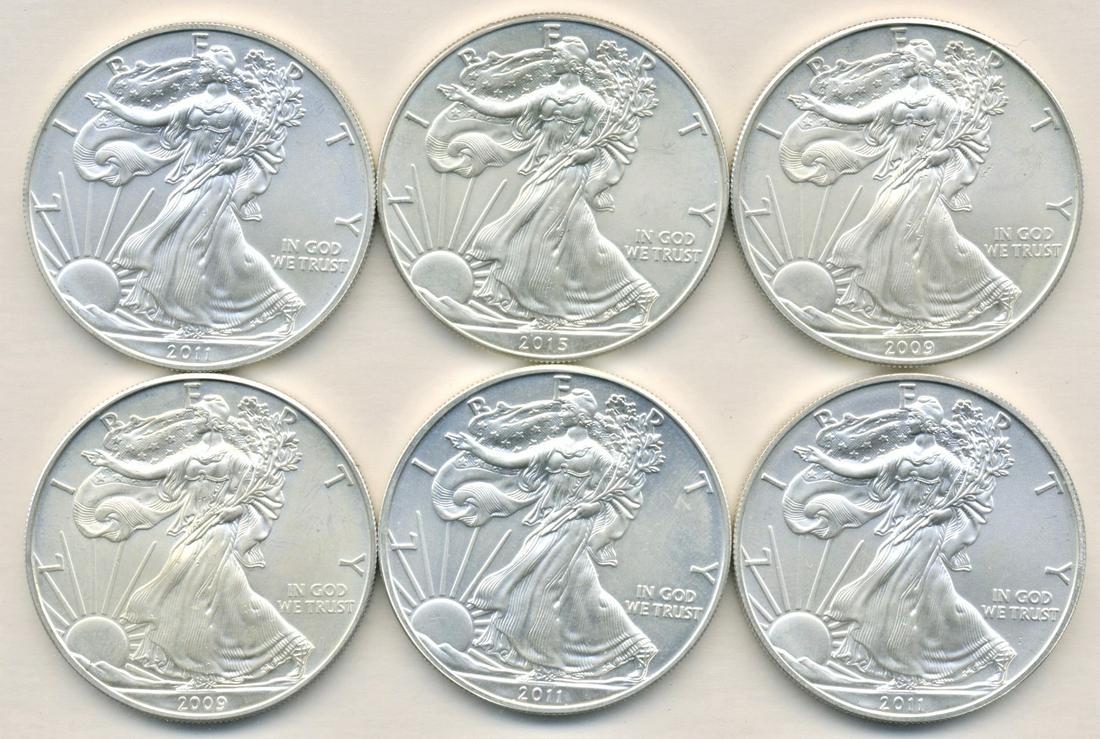 .999 Fine SILVER Troy OZ Collector Coins (6) (1 of 3)