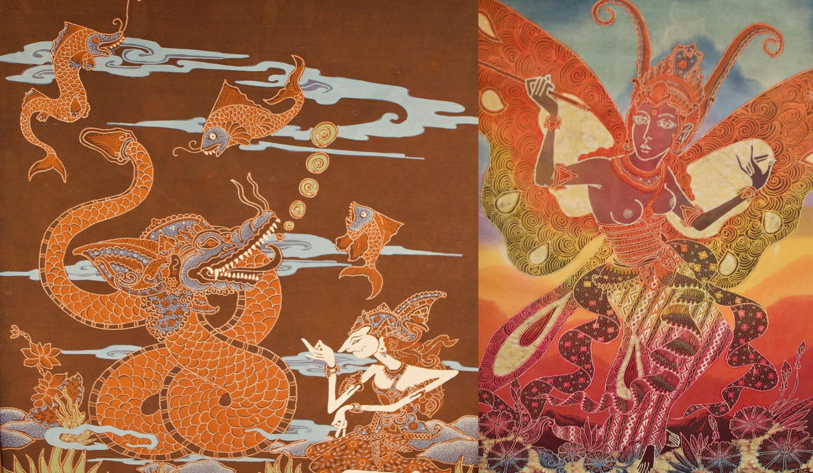 Two Balinese Mixed Media Pictures (1 of 5)