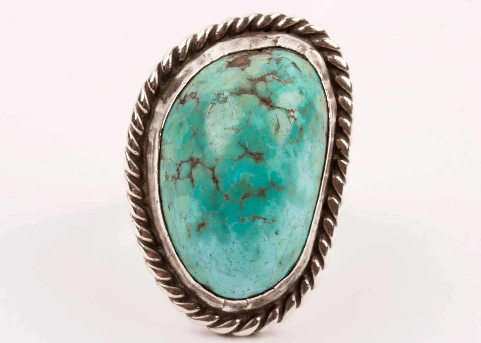 Navajo Turquoise and Sterling Silver Ring (1 of 3)