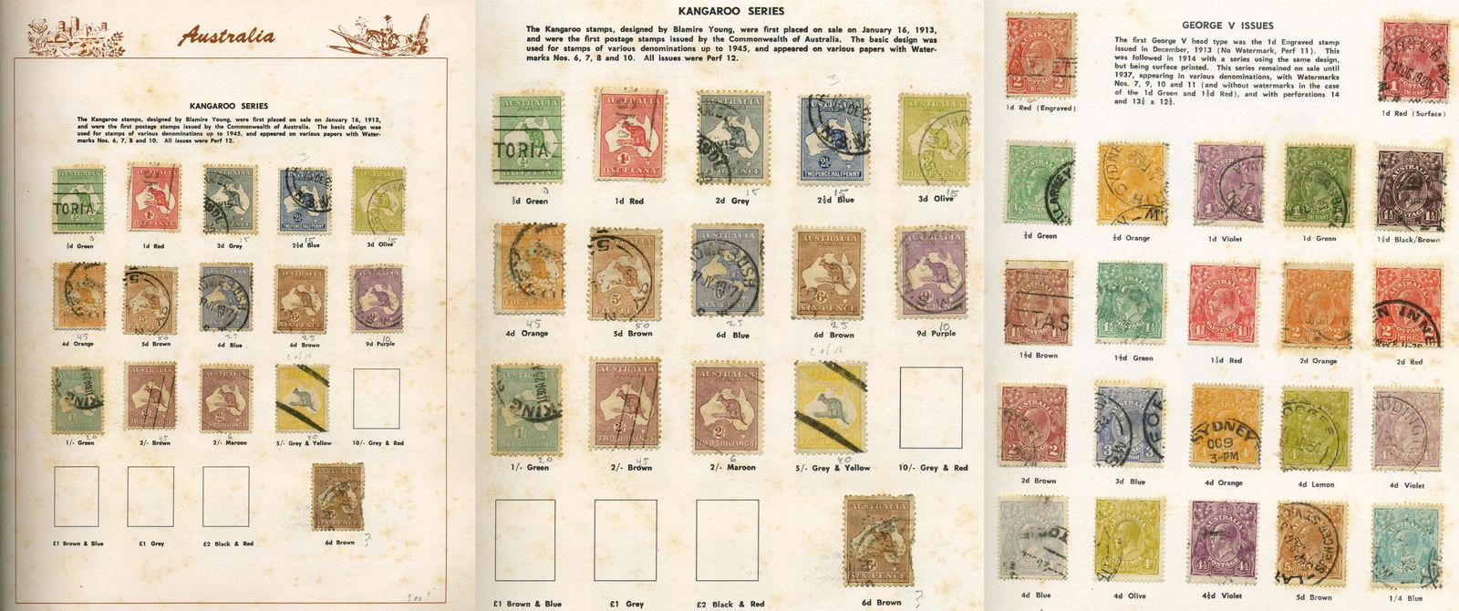 HUGE Rare Historical Australian Stamps (1913-70s) (1 of 18)