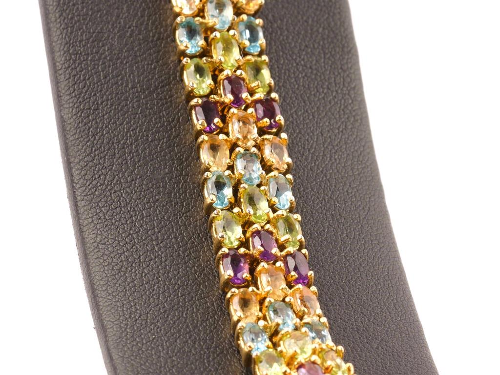 Vermeil, Sterling SILVER & Gemstone Bracelet (1 of 4)