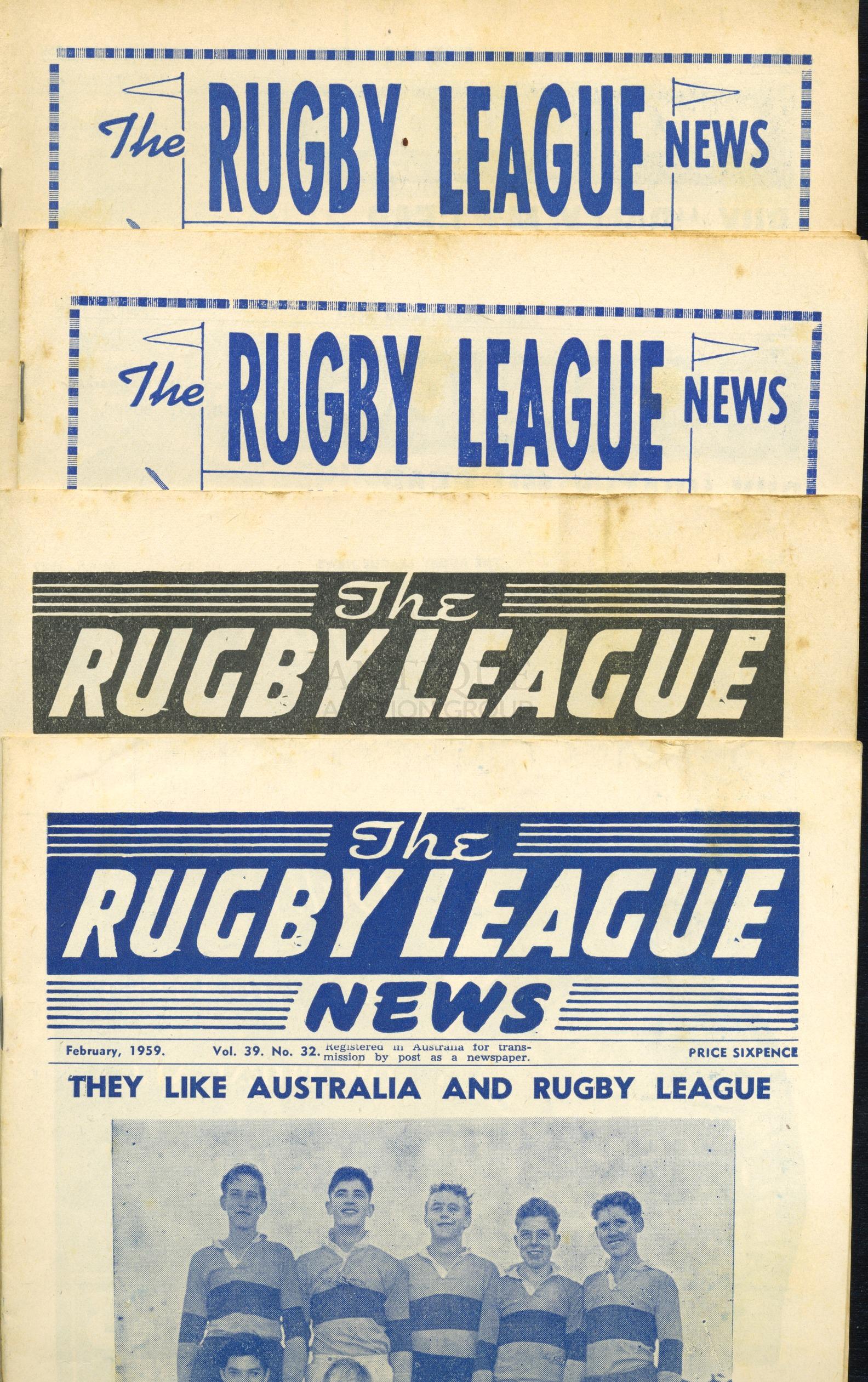 1959 Rugby League News Magazines (11) (1 of 4)