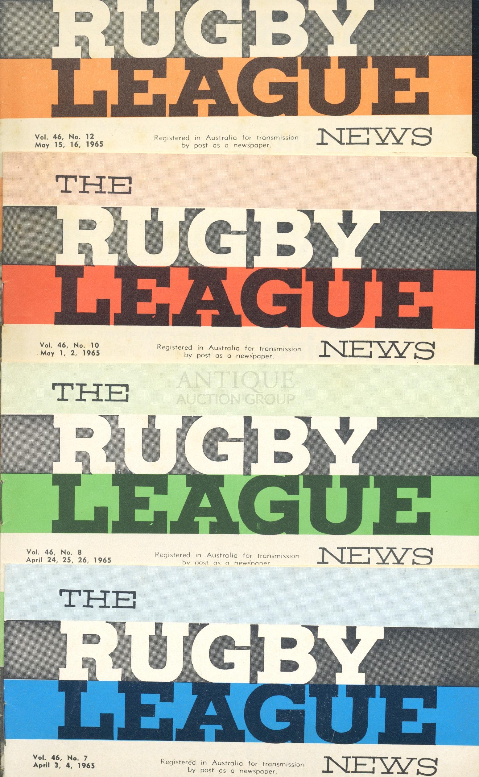 1965 Rugby League News Magazines (7) (1 of 4)