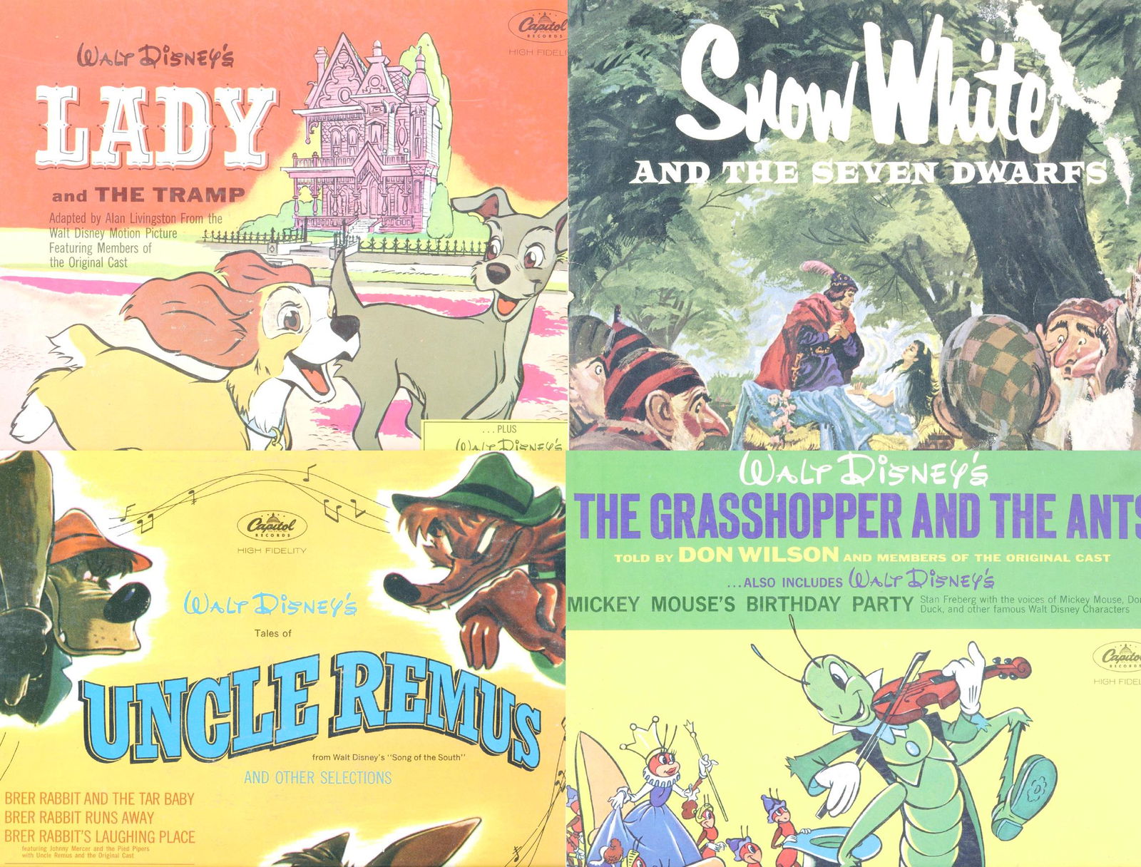 Vintage Disney Storybook Vinyl Records (4) (1 of 5)