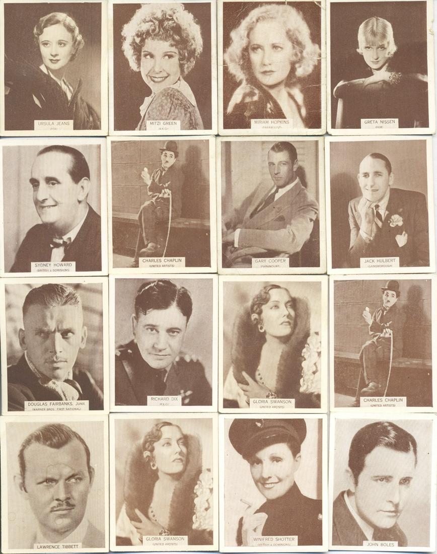 1930s Cigarette "Famous Film Star" Cards (32) (1 of 4)