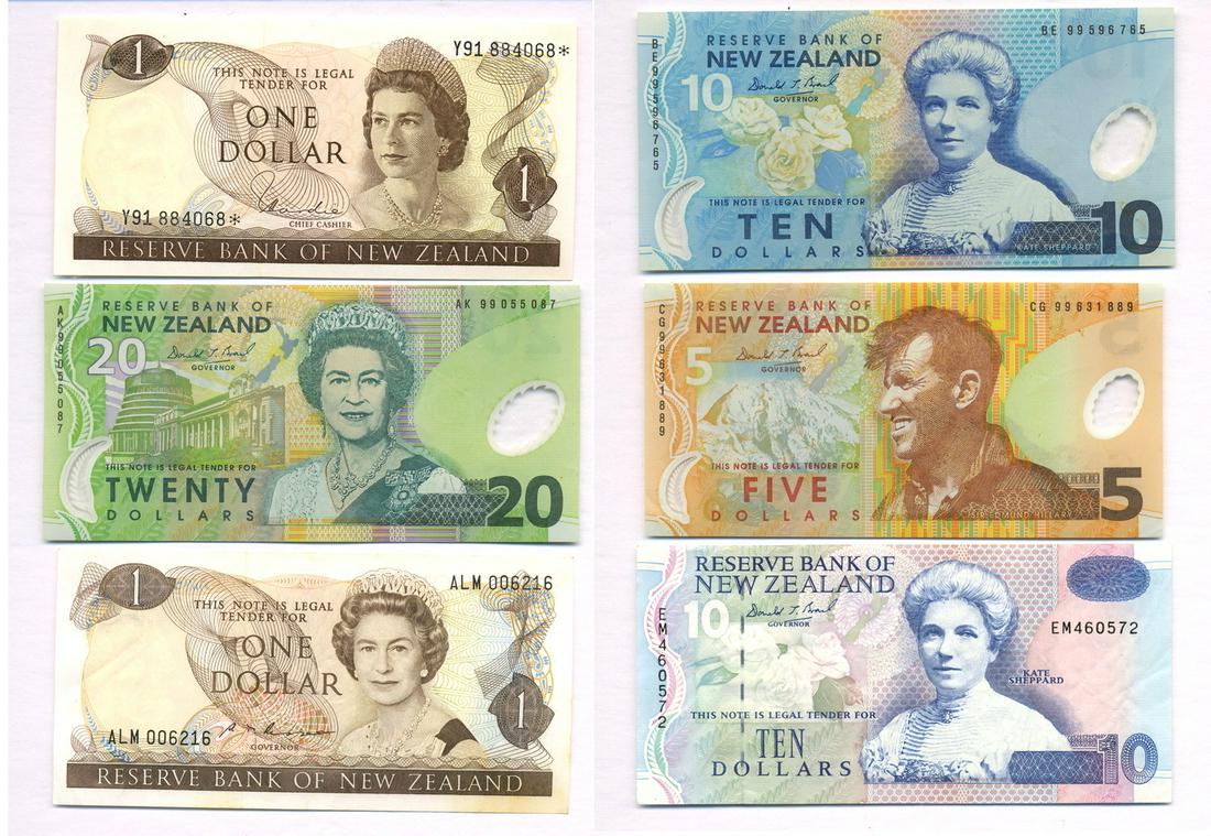 New Zealand STAR NOTE and Five Other Notes (1 of 5)