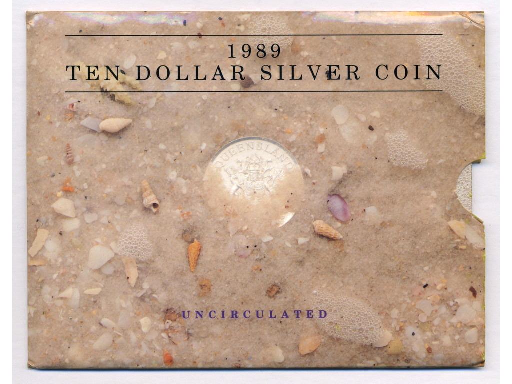 Australian 1989 Ten Dollar .925 Silver Coin (1 of 4)