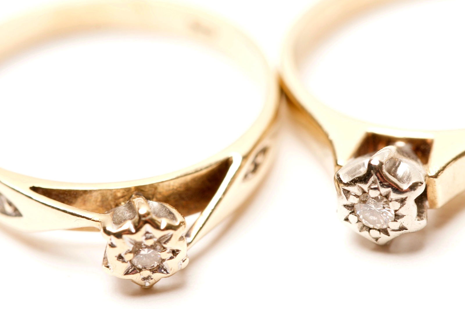 Two (2) Yellow Gold & Diamond Rings (1 of 3)