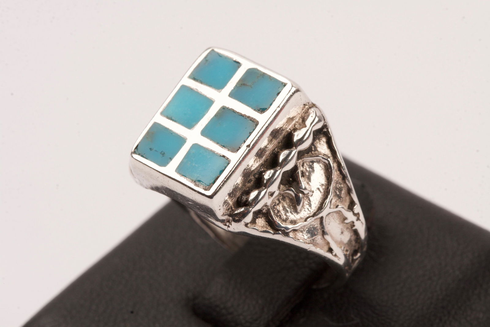 Native American Turquoise & .925 Silver Men's Ring (1 of 3)