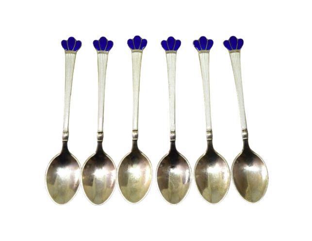 Egon Lauridsen Denmark Sterling Silver Teaspoons (1 of 5)