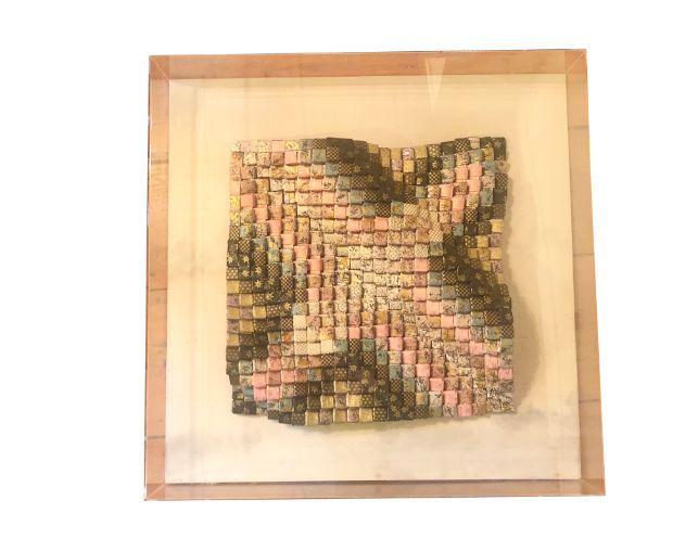 Chiyogami Paper Sculpture, Signed Lisa A. Windus: 25.25 x 25.5 x 5.25