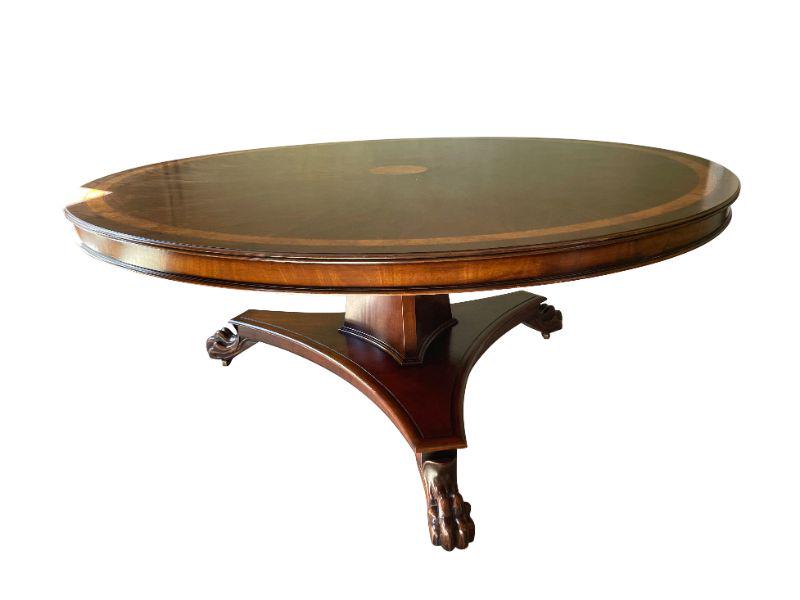Round Mahogany Table from ABC Home: 71.25w x 29h