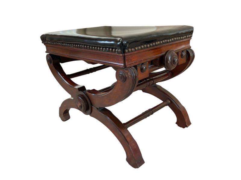 The X Piano Taboret 1871 Postawka & Co.: 24w x 16d x 17h