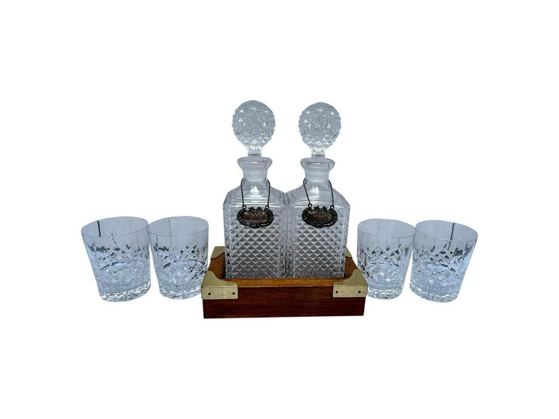 Gin and Vodka Cut Crystal Decanter Set (1 of 13)