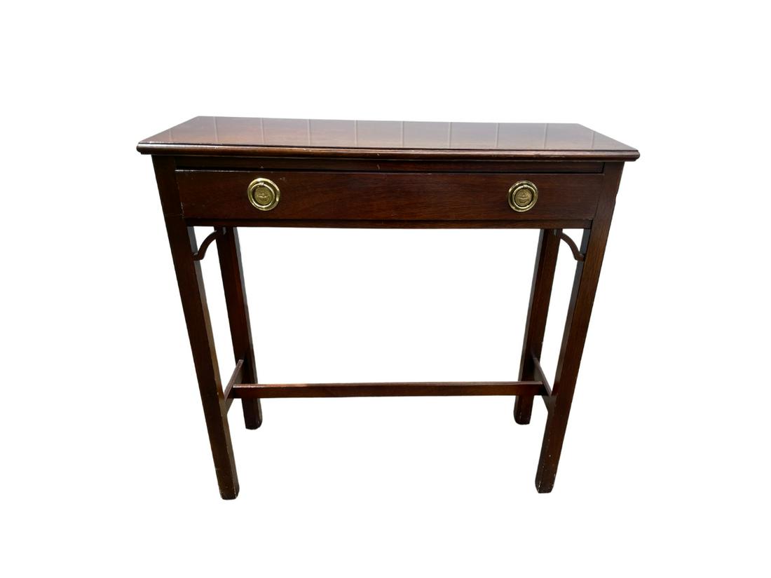 Petite Wood Console Table with Drawer (1 of 11)