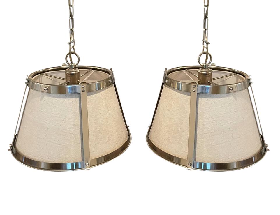 Vaughan Belluno Hanging Shade Ceiling Lights, Pair (1 of 7)