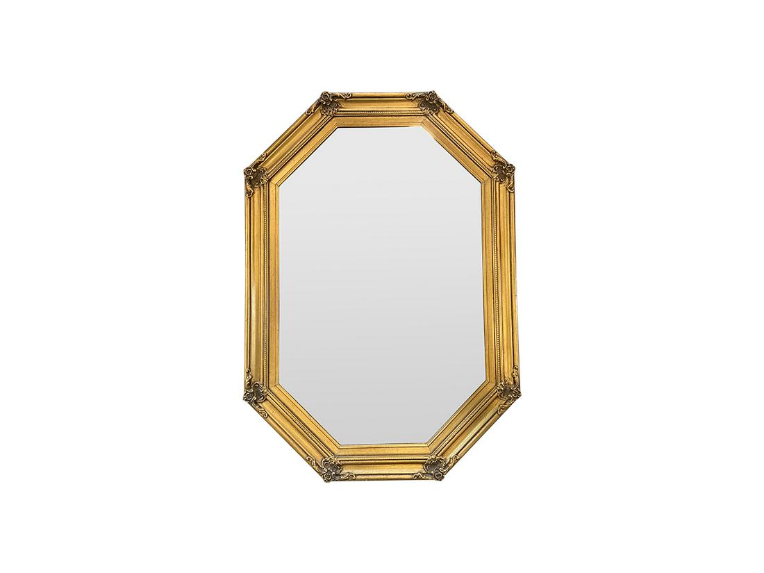 Gold Octagonal Wall Mirror (1 of 4)