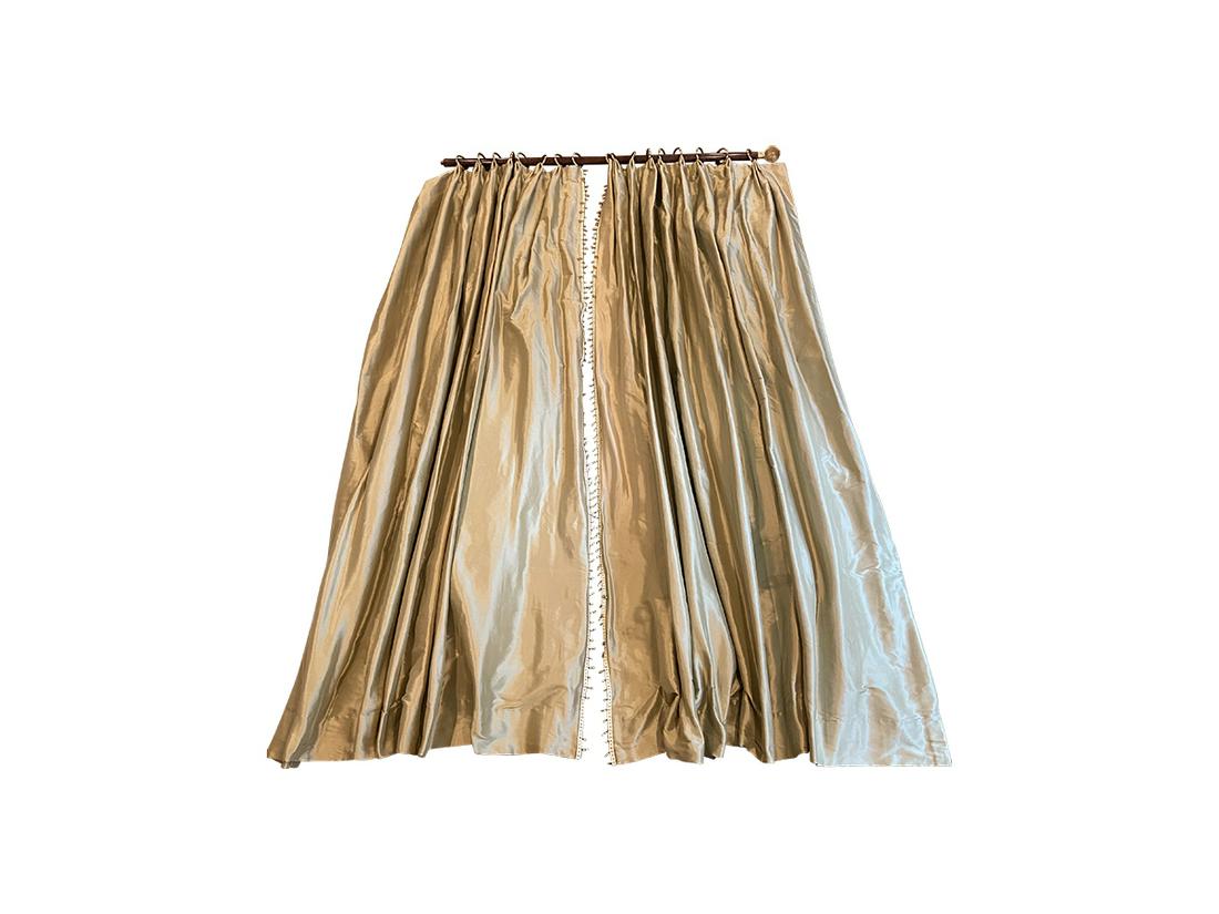 Cowtan and Tout Light Sage Triple Pleat Window Panels, 3 Sets (1 of 5)