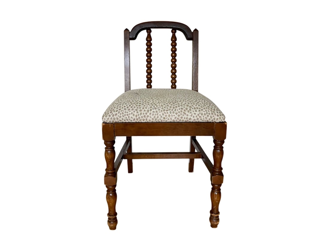 Petite Vintage Wooden Spool Chair (1 of 9)