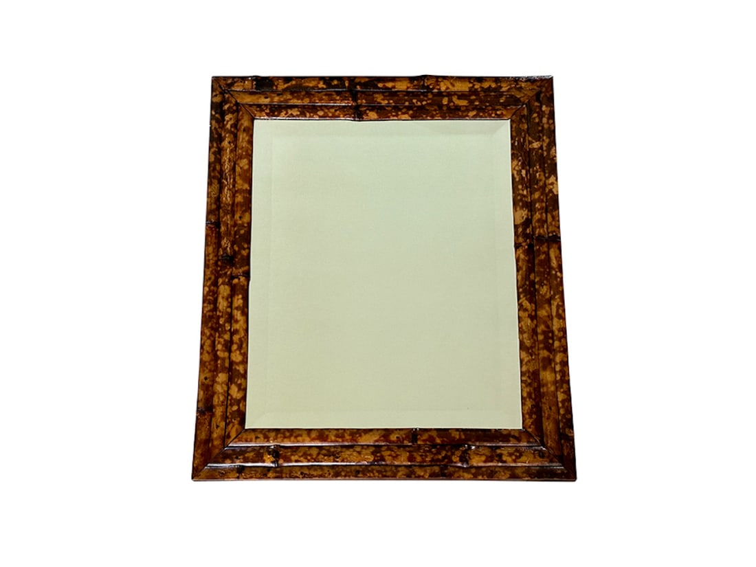 Vintage Tortoiseshell Bamboo Wall Mirror (1 of 6)