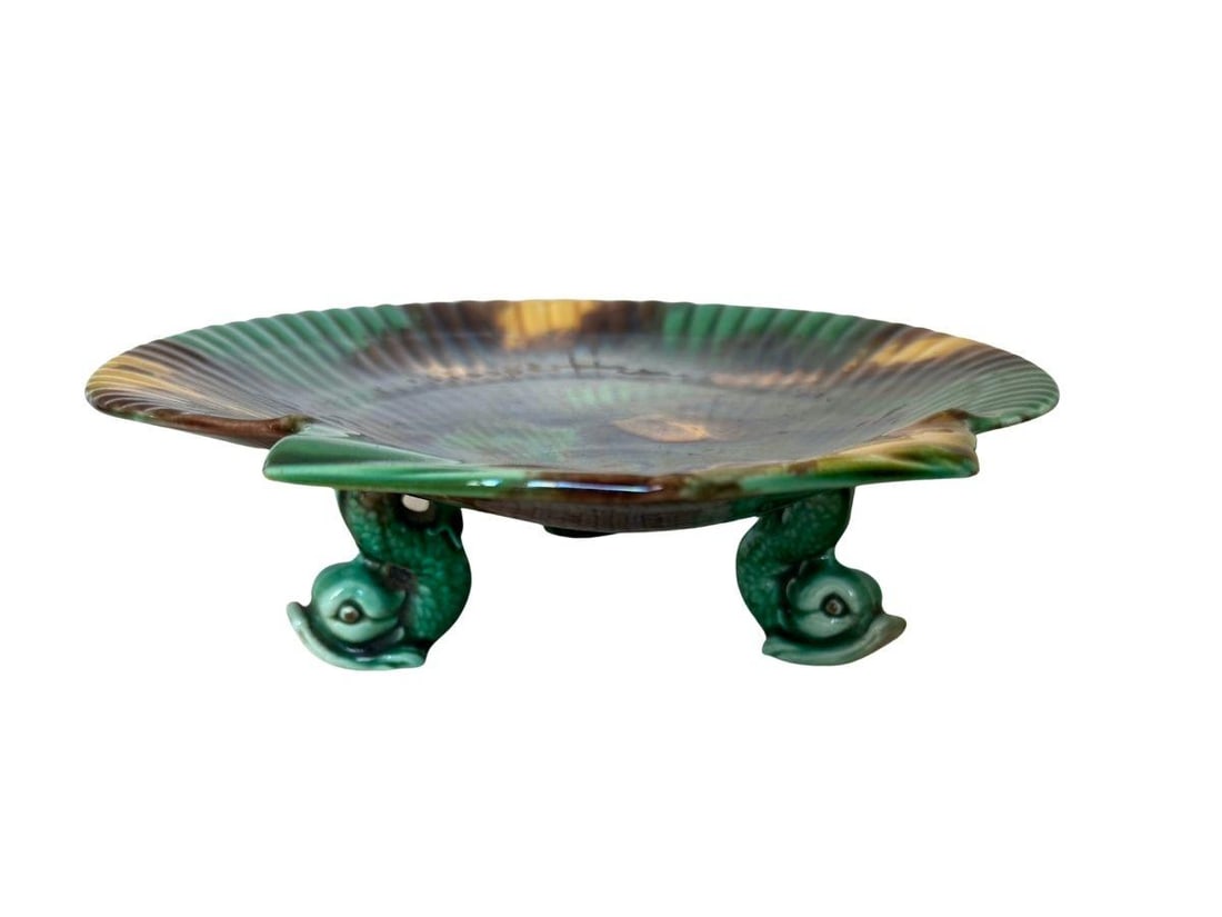 Wedgwood Dolphin Footed Shell Shaped Serving Dish, 19th Century (1 of 10)