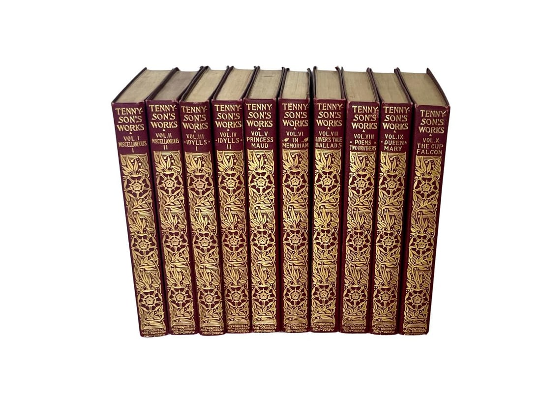 The Poetical Works of Alfred Tennyson, Copyright 1902 by Thomas Crowell & Co.: Volumes 1-10