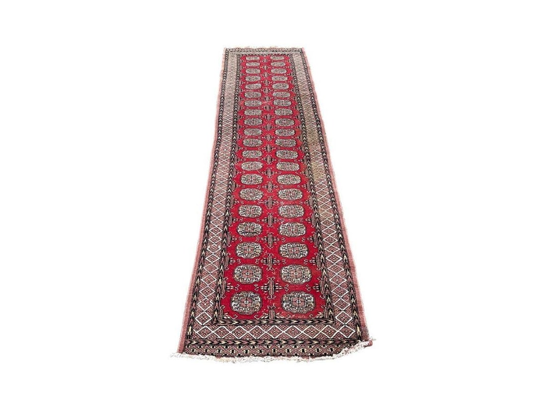 2'6  x 9'9  Vintage Red Bokhara Runner (1 of 6)