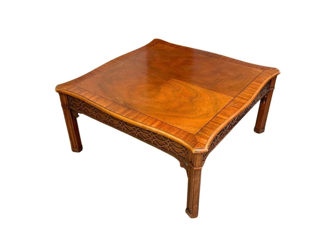 Vintage Baker Furniture Chippendale Cocktail Table (1 of 10)