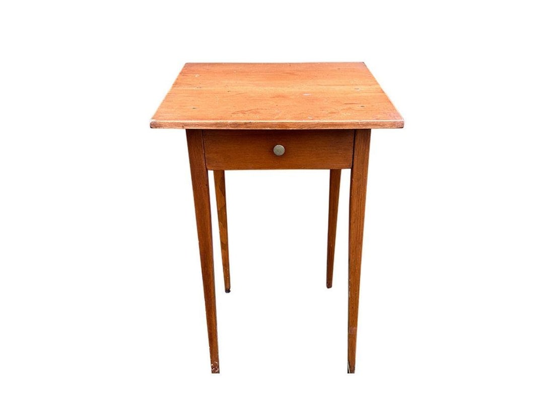 Shaker Style Side Table, Brass Knob (1 of 4)