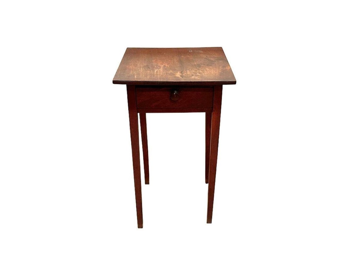 Dark Stained Shaker Style Side Table (1 of 6)