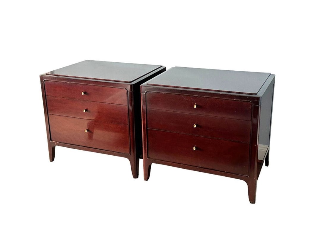 Barbara Barry for Baker Three Drawer Commodes, Pair (1 of 12)