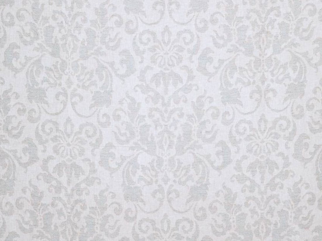 Cowtan & Tout Linen Rokeby Damask Fabric, Colorway Patina: 16 Yards total, 52in w, Repeat 26.35in width, Vertical 24in , Contents 83% Linen, 17% Viscose