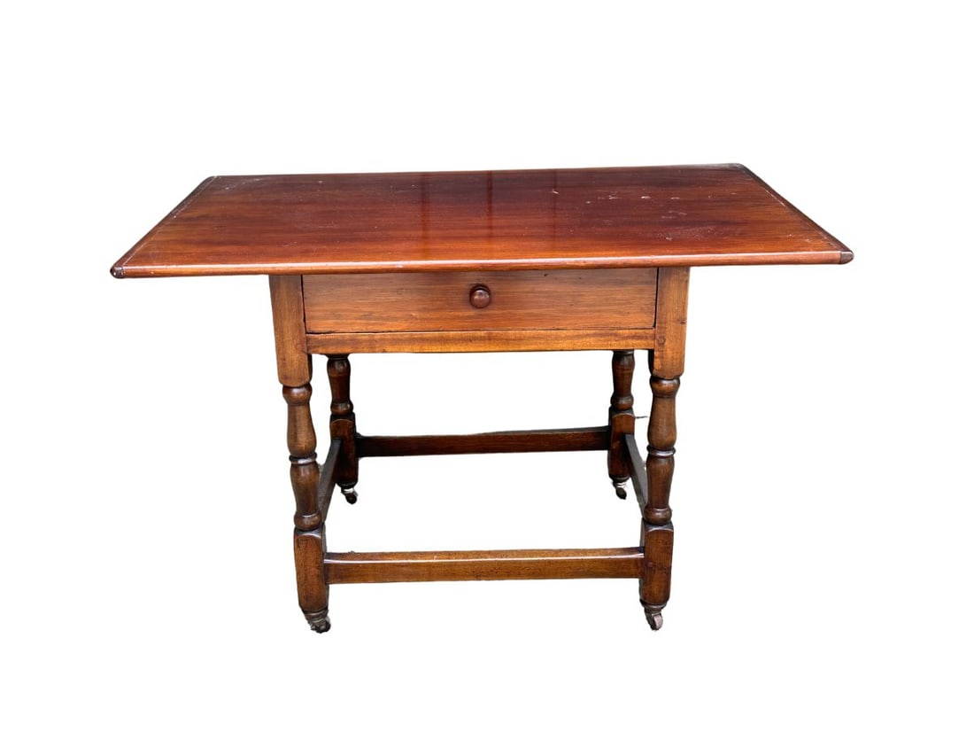 Tavern Table with Drawer on Casters (1 of 13)