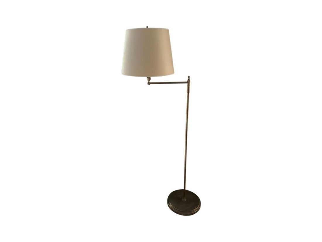 Visual Comfort Aged Brass Swing Arm Floor Lamp (1 of 11)