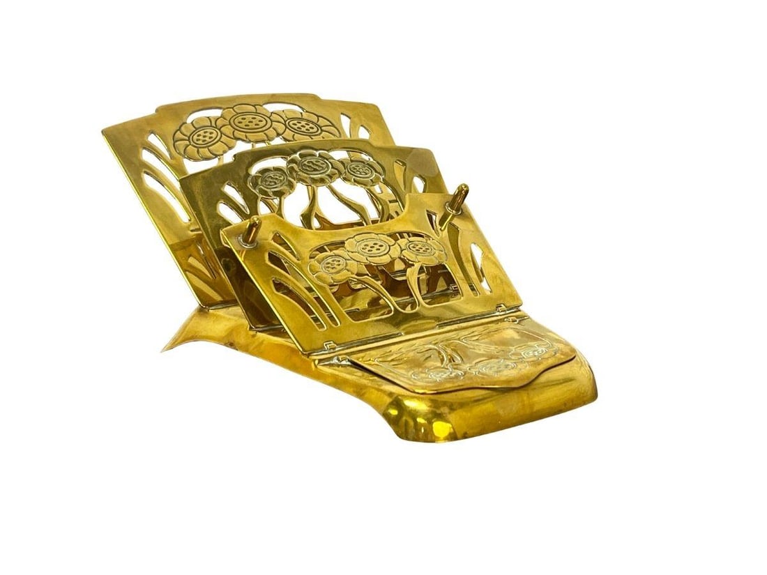 Art Nouveau Travel Set Stamp Box Letter Holder (1 of 7)